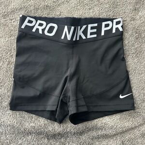 Nike Black Athletic Compression Shorts